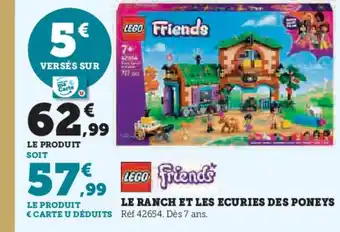 Hyper U LEGO FRIENDS Le ranch et les ecuries des poneys offre