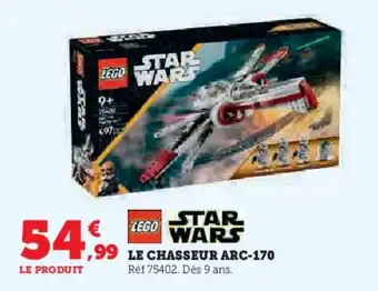 Hyper U LEGO STAR WARS Le chasseur arc-170 offre
