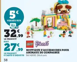 Hyper U LEGO FRIENDS Boutique d'accessoires pour animaux de compagnie offre