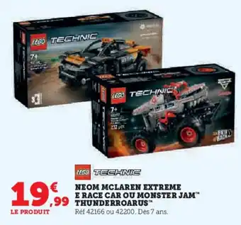 Hyper U LEGO TECHNIC Neom mclaren extreme e race car ou monster jam thunderroarus offre