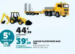 Hyper U Camion plateforme man tga offre