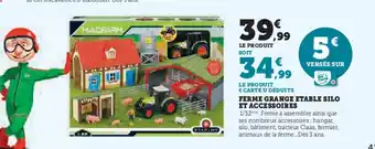 Hyper U Ferme grange etable silo et accessoires offre