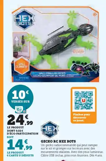 Hyper U HEX BOTS Gecko rc offre