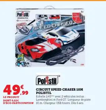 Hyper U POLISTIL Circuit speed chaser 10m offre