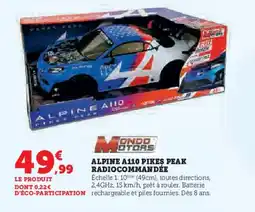 Hyper U Alpine a110 pikes peak radiocommandée offre