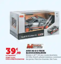 Hyper U Audi rs q e-tron radiocommandée offre