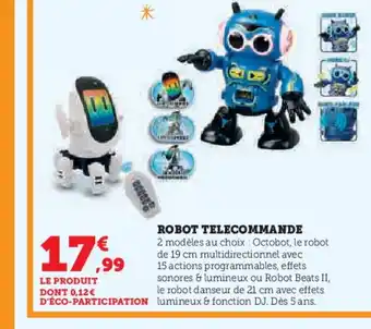 Hyper U Robot telecommande offre