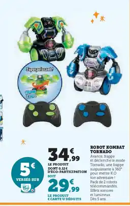 Hyper U Robot kombat tornado offre