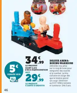 Hyper U Deluxe arena- boxing warriors offre