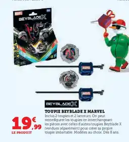 Hyper U BEYBLADEX Toupie beyblade x marvel offre