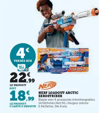 Hyper U NERF Loadout arctic zerostriker offre