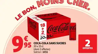Coca-cola sans sucres