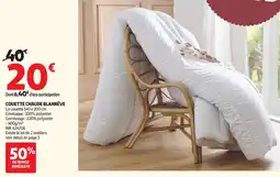 Auchan Couette chaude blanrêve offre