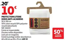 Auchan Protection literie dodo anti-acariens offre