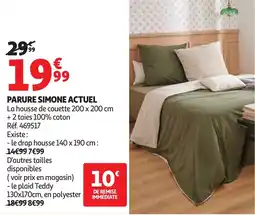 Auchan Parure simone actuel offre