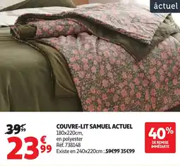 Auchan Couvre-lit samuel actuel offre