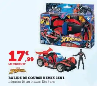 Hyper U SPIDERMAN Bolide de course remix 2en1 offre