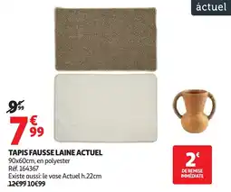 Auchan Tapis fausse laine actuel offre