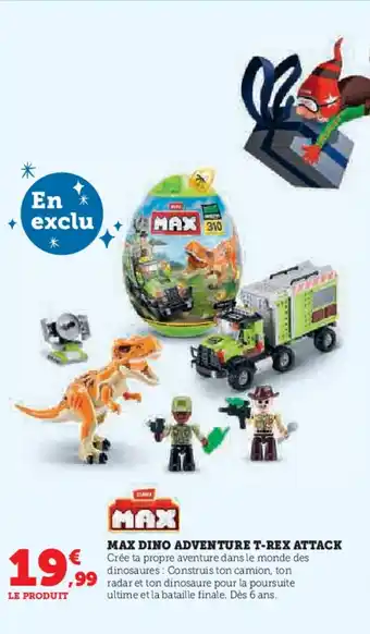 Hyper U Max dino adventure t-rex attack offre