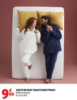 Auchan Veste de nuit adulte inextenso offre