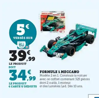 Hyper U MECCANO Formule 1 offre