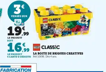Hyper U LEGO CLASSIC La boite de briques creatives offre