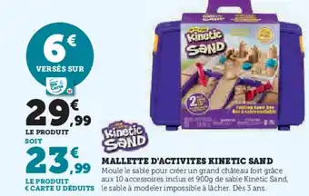Hyper U KINETIC SAND Mallette d'activites offre