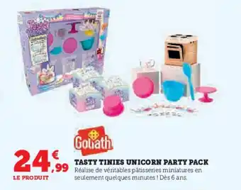 Hyper U GOLIATH Tasty tinies unicorn party pack offre
