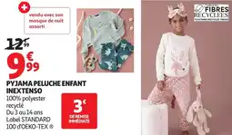Auchan Pyjama peluche enfant inextenso offre