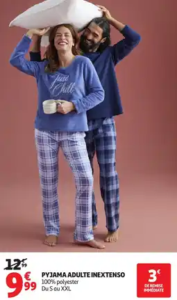 Auchan Pyjama adulte inextenso offre