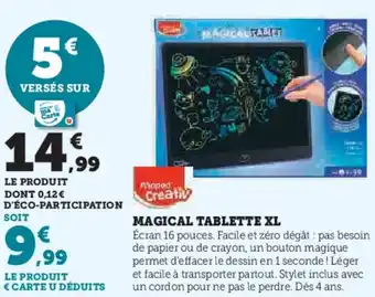 Hyper U MAPED CREATIV Magical tablette xl offre