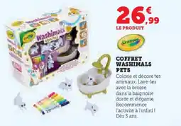Hyper U CRAYOLA Coffret washimals pets offre