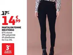 Auchan Pantalon femme inextenso offre