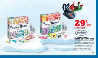 Hyper U SENTO SPHÈRE Atelier resine: bijoux ou objets deco offre