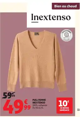 Auchan Pull femme inextenso offre