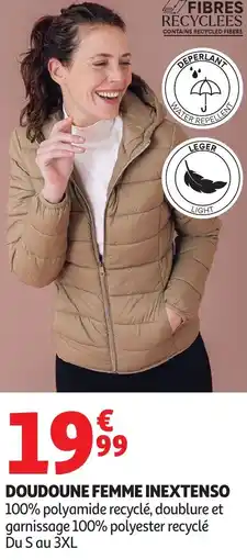 Auchan Doudoune femme inextenso offre