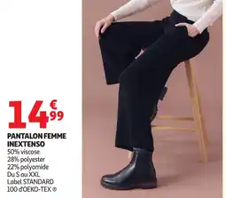 Auchan Pantalon femme inextenso offre