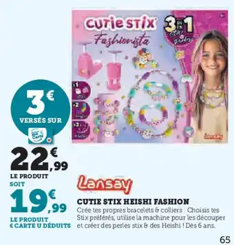 Hyper U LANSAY Cutie stix heishi fashion offre