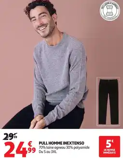 Auchan Pull homme inextenso offre