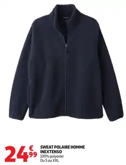 Auchan Sweat polaire homme inextenso offre