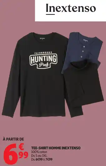 Auchan Tee-shirt homme inextenso offre