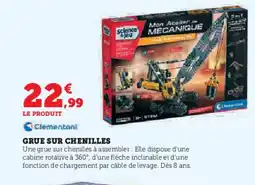 Hyper U CLEMENTONI Grue sur chenilles offre