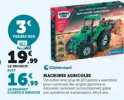 Hyper U CLEMENTONI Machines agricoles offre