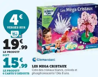 Hyper U CLEMENTONI Les mega cristaux offre