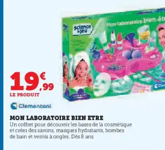 Hyper U CLEMENTONI Mon laboratoire bien etre offre