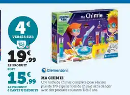 Hyper U CLEMENTONI Ma chimie offre