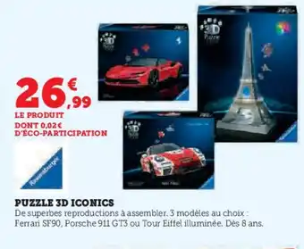 Hyper U Puzzle 3d iconics offre