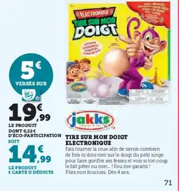 Hyper U JAKKS PACIFIC Tire sur mon doigt electronique offre