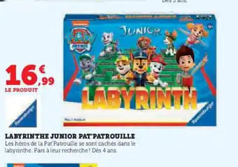 Hyper U Labyrinthe junior pat'patrouille offre