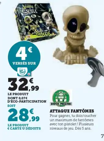 Hyper U Attaque fantômes offre